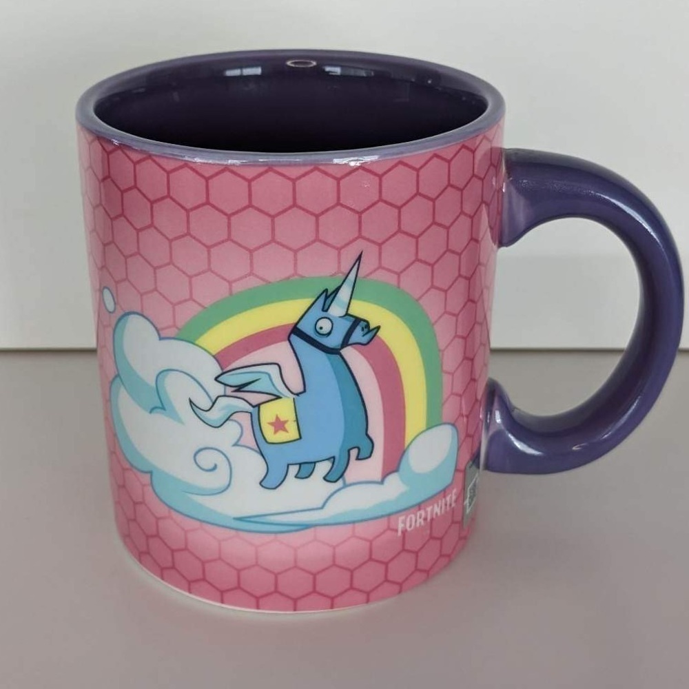 Spencer's Fortnite Llama Unicorn Loot  Pink Epic Games Coffee Mug Large 2018